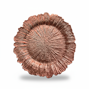 Bajo plato Coral Rose Gold
